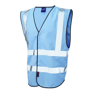 XLarge Sky Blue WorkGlow® Hi-Vis Waistcoat